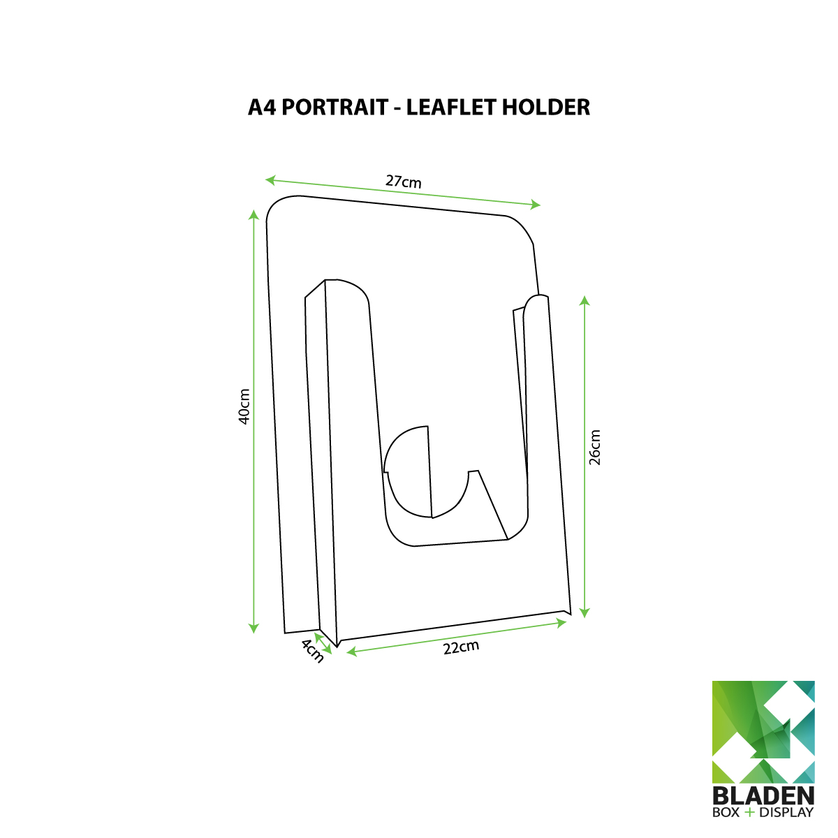 Literature Display - Portrait Leaflet Holder A4