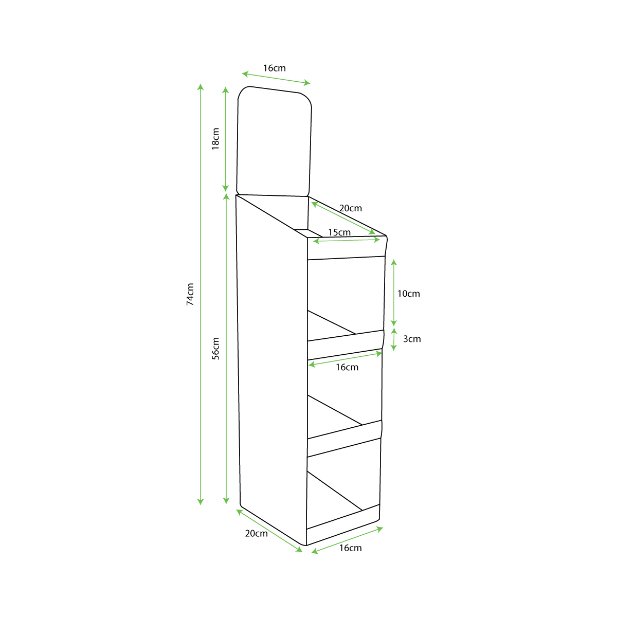 Ashdown - 4 Shelf Dimensions